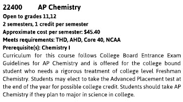 AP Chem description 